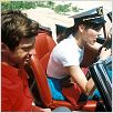 Pierrot el loco : foto Anna Karina, Jean-Luc Godard, Jean-Paul Belmondo
