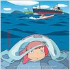 Ponyo en el acantilado : cartel Hayao Miyazaki