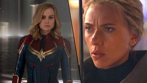 Scarlett Johansson y Brie Larson presumen de