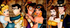 Princesas Disney con estética Steampunk Princesas Disney con estética Steampunk