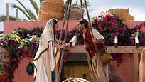 Aladdin y Jasmine se conocen en la nueva imagen de la película de acción real de Disney Aladdin y Jasmine se conocen en la nueva imagen de la película de acción real de Disney