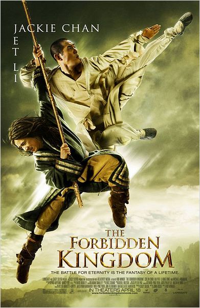 El reino prohibido : cartel Jackie Chan, Jet Li, Rob Minkoff