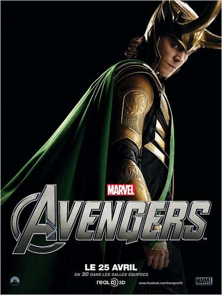 Marvel Los Vengadores : cartel Joss Whedon, Tom Hiddleston