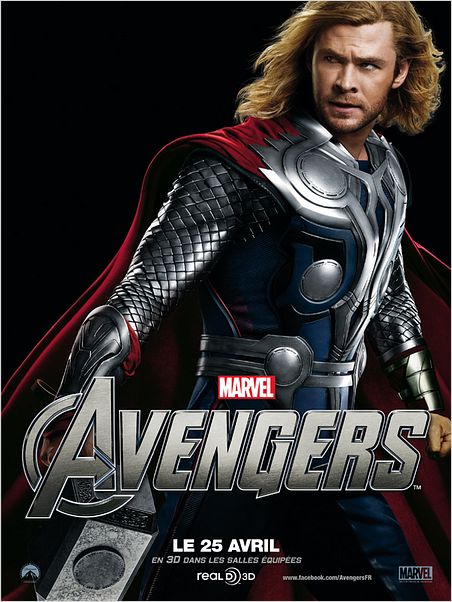 Marvel Los Vengadores : cartel Chris Hemsworth, Joss Whedon